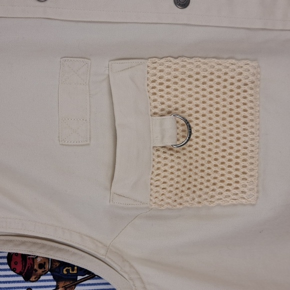 Lauren Ralp Lauren vintage button-up Khaki safari cargo utility SM Petite vest - Picture 4 of 7